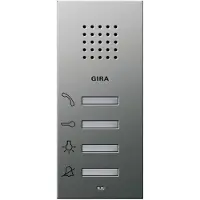 Gira 1250600 Wohnungsstation AP System 55 Edelstahl