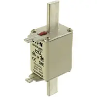 Eaton Power Quality Eaton 125NHG02B Sicherungseinsatz, Niederspannung, 125 A, AC 500 V, 120 kA, NH02, gL/gG, IEC, Doppelkennmelder, spannungsführende Grifflasche NH - 3 Stück