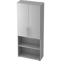 Hammerbacher Flügeltürenschrank Grau/ Grau 4032062000830
