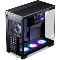 Phanteks XT V5 LCD PC-Gehäuse, Midi-Tower, ATX, 7-Zoll-LCD, Tempered Glass - schwarz