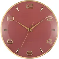 Karlsson - Wanduhr Sienna Glow - Rot - 40.6x5x40.6cm