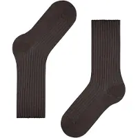 Falke Socken "Cosy Wool Boot", Damen, Gr. 39-42, Sockengröße, braun (schwarz braun (5233)), Obermaterial: 31% Wolle WO. 27% Viskose CV. 24% Polyamid PA. 18% Kaschmir WS., Socken Socken