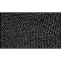 Kleen-Tex Fußmatte "Stripes", grau (schwarz, grau), B:45cm H:8mm L:75cm, Polyester, BY KLEEN-TEX, Teppiche, Fußmatte, Schmutzfangmatte, dezentes Streifen Design, waschbar, Topseller
