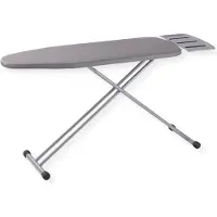 Sensahome Bügelbrett – Klappbarer Bügeltisch mit Dampfeinheitshalter – 110×33cm – Hellgrau