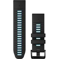 Garmin Quickfit-armbänder, Silikon schwarz/zirrusblau/schwarz 26 mm