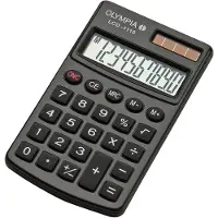 Olympia Taschenrechner LCD-1110 10stellig Solar/Batterie schwarz