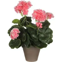Mica Decorations Geranium Artificial Plant Rosa