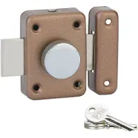 Thirard Drückergarnitur VSPM für Innentüren, Zylinder 35, Bronze, mit 3 Schlüsseln -
