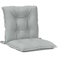 vidaXL Niedriglehner-Auflagen 2 Stk. Melange Hellgrau 100x50x7cm Stoff