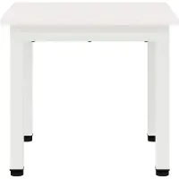 vidaXL Couchtisch Weiß 40 x 40 x 36 cm Massives Kiefernholz