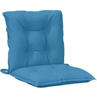 vidaXL Niedriglehner-Auflagen 4 Stk. Melange Blau 100x50x7 cm Stoff