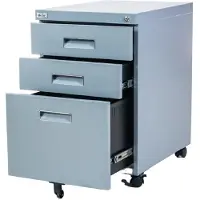 Jet-Line Rollcontainer PAUL grau Rollschrank Bürocontainer knock-down