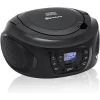 Roadstar CDR-375D+/BK Tragbares Radio DAB / DAB+ / FM, CD-MP3-Player, USB, Stereo, Fernbedienung Schwarz
