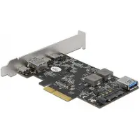 DeLOCK PCI Express x4 Karte zu 3 x USB Type-C + 2 x USB Typ-A