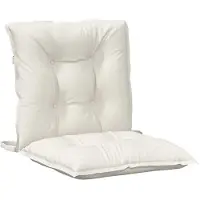 vidaXL Niedriglehner-Auflagen 4 Stk. Melange Creme 100x50x7 cm Stoff