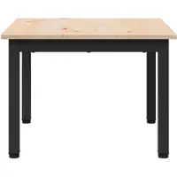vidaXL Couchtisch Natur 50 x 50 x 36 cm Massives Kiefernholz
