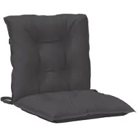 vidaXL Niedriglehner-Auflagen 2 Stk Melange Anthrazit 100x50x7cm Stoff