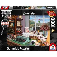 Schmidt Spiele 59920 Steve Read Am Schreibtisch Puzzle, 1.000 Teile, 1000 Stück(e), 12 Jahr(e)