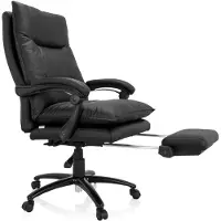 MyBuero Home Office Chefsessel RELAX CL 200 Kunstleder Höhenverstellbarer Computerstuhl, Bürostuhl mit Armlehnen