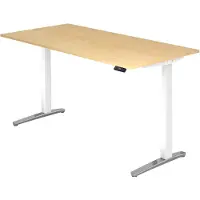 Hjh OFFICE PRO XBHM 2E WC - Ahorn 200 x 100 elektrisch höhenverstellbar