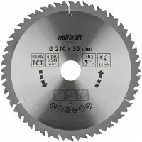 Wolfcraft 6737000 Kreissägeblatt Für Holz 210 Mm