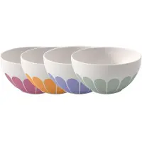 Villeroy & Boch Schale "Müslischalen-Set Fleur Vert ø 14,1 cm 4er Set bunt", bunt, L:14,1cm, Schüsseln, Schale