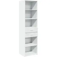 vidaXL Highboard Weiß 50x42,5x185 cm Holzwerkstoff