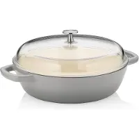 kela Schmortopf Calido mit Deckel Grau 28 cm