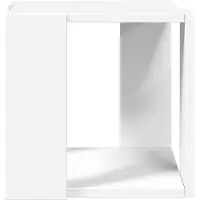 vidaXL Couchtisch Weiß 32x32x30 cm Holzwerkstoff