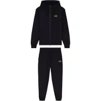 EA7 für Herren. 8NPV63_PJVRZ Trainingsanzug aus Baumwolle Core Identity schwarz (XL), Lässig, Sportlich, Multisport, Langarm