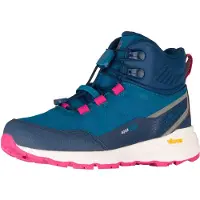 TROLLKIDS Skarvan Hiker Mid XT Kinderschuhe Mädchen Schnürstiefel Blau Freizeit