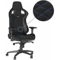 Noblechairs EPIC, PC-Gamingstuhl, 120 kg, Gepolsterter Sitz, Gepolsterte Rückenlehne, Aluminium, Schwarz
