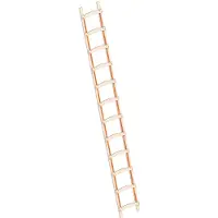 Layher Dachleiter 1046, Länge 3,5 m, natur, mit 12 Sprossen, aus Holz
