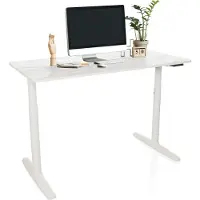 Hjh OFFICE Elektrisch höhenverstellbarer Schreibtisch STAND PRO Computertisch höhenverstellbar 71.0 - 116.0 x 140.0 x 70.0 cm