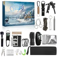 Sonstiges Adventskalender Survival-Kit 2026 für Männer 24 Tage Notfallausrüstung Geschenk Camper Überlebenskünstler