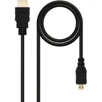 Nanocable HDMI 0.8m HDMI-Kabel 0,8 m HDMI Typ A (Standard) HDMI Typ D (Mikrofon) Schwarz