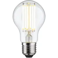 Paulmann LED-Leuchtmittel "Efficient-Line Filament 230V LED Birne E27 1 St.1521lm 7,2W 3000K Klar", Energieeffizienz: A, transparent, L:10,6cm Ø:6cm, Leuchtmittel, LED-Leuchtmittel