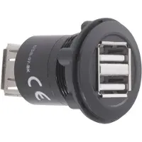 TRU COMPONENTS USB Doppeleinbaubuchse 2.0