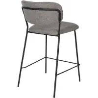 Housecraft living Jolien Barhocker 65 cm Schwarz/ Grau - 2 er Set