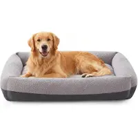 Merkloos Solidchoice – Waschbares Hundebett für große Hunde mit abnehmbarem Bezug