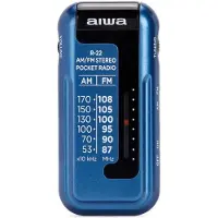 Aiwa R-22BL, Persönlich, Analog, AM, FM, Analog, 3,5 mm, Blau