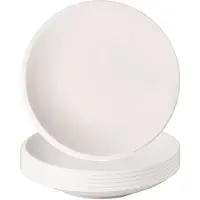 Villeroy & Boch Schale "Schalen flach NewMoon ø 25 cm 6er Set weiß", weiß, L:25cm, Schüsseln, Schale