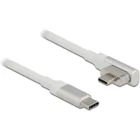 DeLOCK Magnetisches Thunderbolt 3 USB-C Kabel 4K 60 Hz Stecker zu Stecker gewinkelt 1,20 m, 1,2 m, HDMI Typ A (Standard), USB Typ-C, Grau