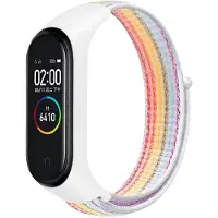 Cover-Discount Xiaomi Mi Band - Nylon Armband Klettverschluss Regenbogen
