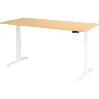 Hjh OFFICE PRO XDKB 19 W | 180x80 | elektrisch h?henverstellbar - Ahorn 180 x 80 elektrisch h?henverstellbar