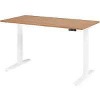 Hjh OFFICE PRO XMKA 16 W | 160x80 | elektrisch h?henverstellbar - 160 x 80 Nussbaum elektrisch h?henverstellbar