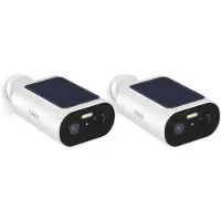 Calex Smart-Außenkamera 3MP x2, Solar, Kabellos, Bewegungsmelder, Weiß