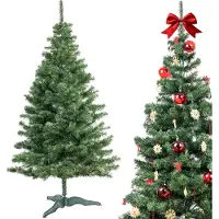Creative Home Künstlicher Weihnachtsbaum | 220 cm | Tannenbaum Weihnachtsdeko | Tiefgrüne dichte Zweige Stabiler Ständer | Innen & Außen