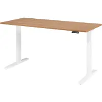 Hjh OFFICE PRO XMKA 19 W | 180x80 | elektrisch h?henverstellbar - 180 x 80 Nussbaum elektrisch h?henverstellbar