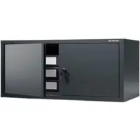 Jan Nowak Schrankerweiterung Aktenschrank mit 2 Flügeltüren | Zusatzschrank für Büroschrank Extraschrank Stahl klein Werkstatt, 38x80x40cm Anthrazit